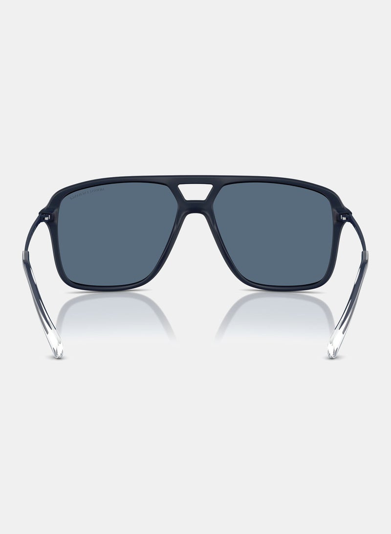 ارماني اكسشينج نظارة شمسية بإطار كامل بايلوت 4150SU, 59, 8181, 80 - Image 3